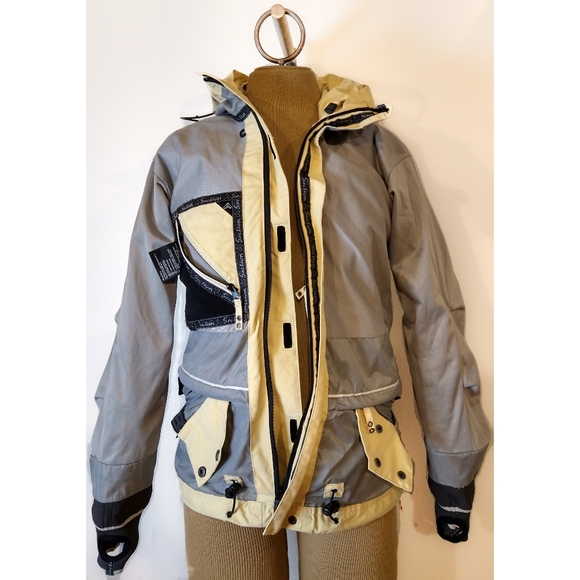 Gore-tex Waterproof Yellow Medium Weight Section Skii Rain Jacket - Picture 10 of 15